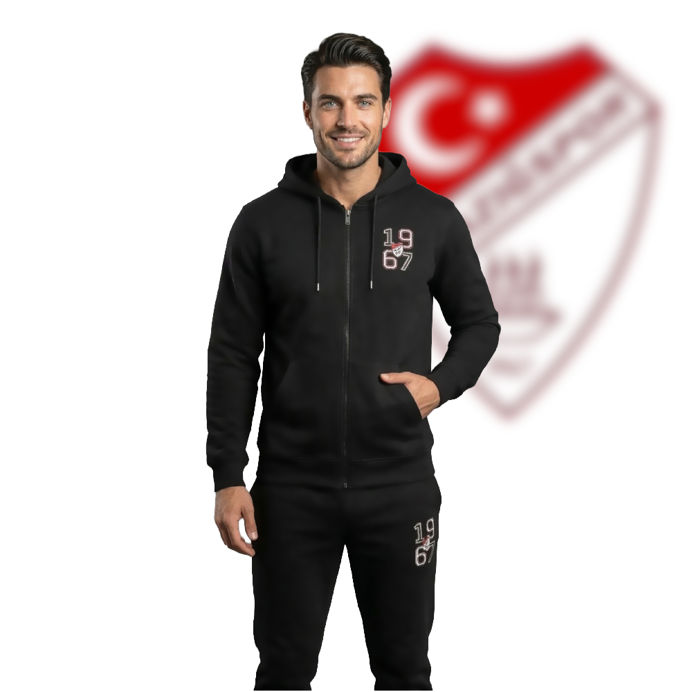 Urban 1967 Siyah Fermuarlı Takım